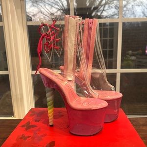 Pleaser Unicorn Booties sz 7